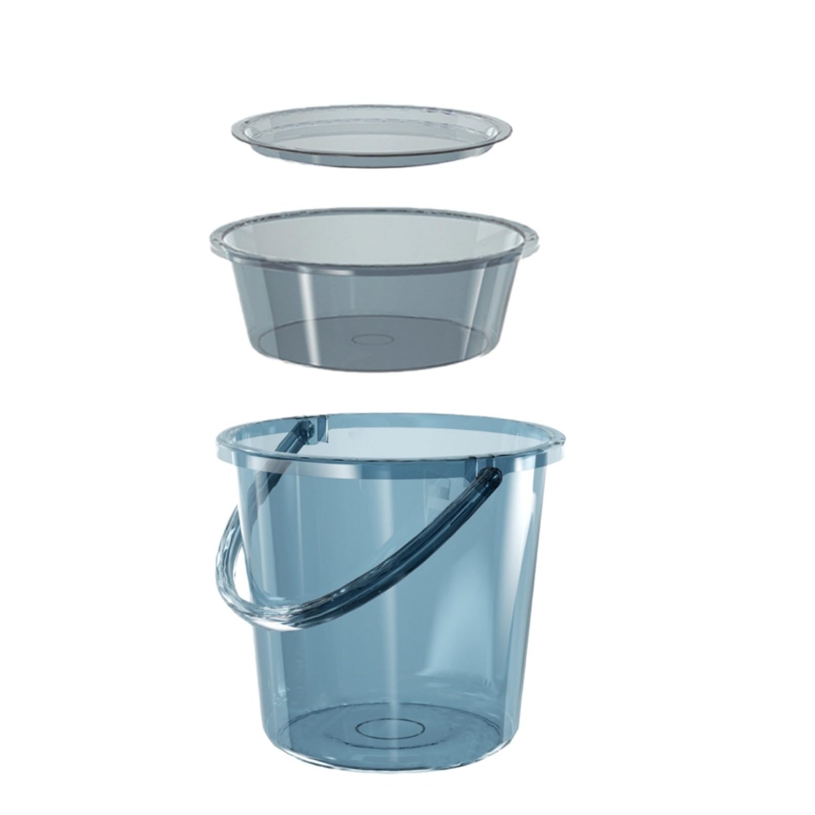 Amazon｜XOZIFY バケツ 透明 蓋付き 丸型 洗車 大きい 10l/12l 多目的